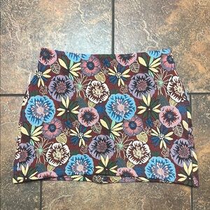 Floral Patterned Women's Skirt